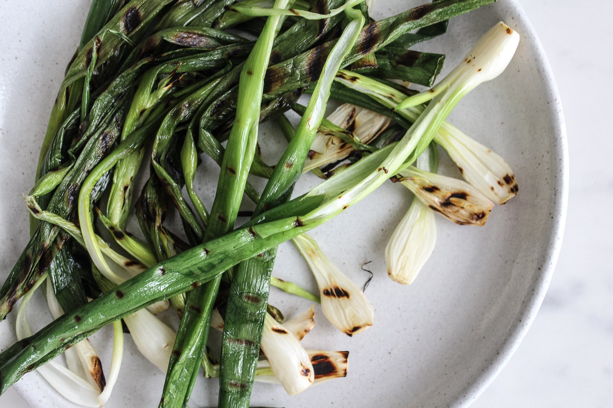 Charred Spring Onion & Asparagus Frittata - Naturally Nourished