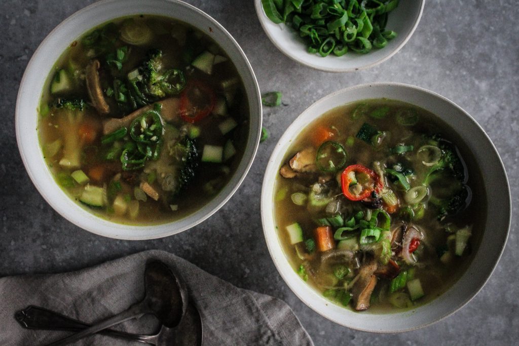 Ginger Miso Vegetable Broth Naturally Nourished